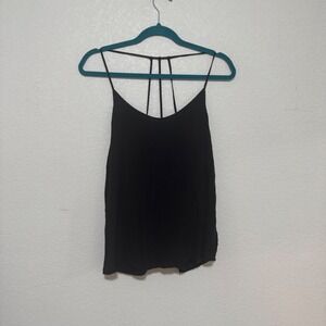 No Boundaries Black Spaghetti‎ Strap Racerback Tank Top XL 15 17